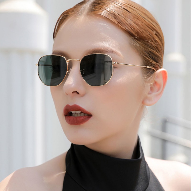 Vintage Fashion Enthusiasts - แว่นกันแดดทรงกลมสไตล์พังก์สำหรับผู้ชาย แบรนด์หรู ดีไซเนอร์ แว่นกันแดดสไตล์เรโทรสำหรับผู้หญิง แว่นตาวินเทจ ป้องกันรังสียูวี