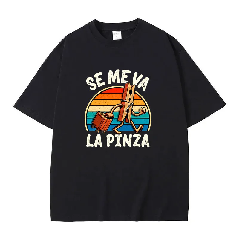 Vintage Fashion La - เสื้อยืดผู้ชาย S-5XL ลาย Se Me Va