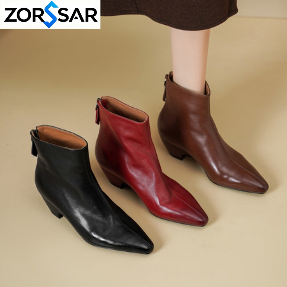 รองเท้าบูทข้อเท้าผู้หญิงสไตล์ว - Vintage Fashion Online บทวิจารณ์และราคา