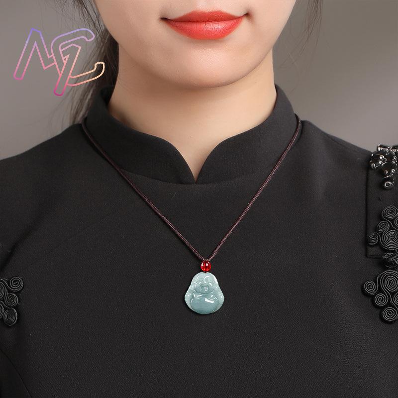 จี้พระกวนอิมหยกพม่า สร้อยคอแบบ - Vintage Fashion Stores บทวิจารณ์และราคา