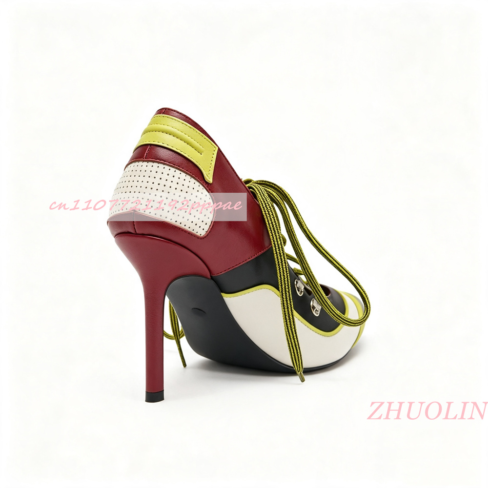 รองเท้าส้นเข็มแบบผูกเชือกสำหรั - Vintage Fashion Online บทวิจารณ์และราคา