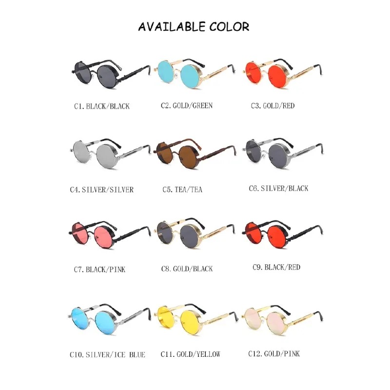 แว่นกันแดดสไตล์สตีมพังค์โลหะให - Vintage Fashion Enthusiasts บทวิจารณ์และราคา