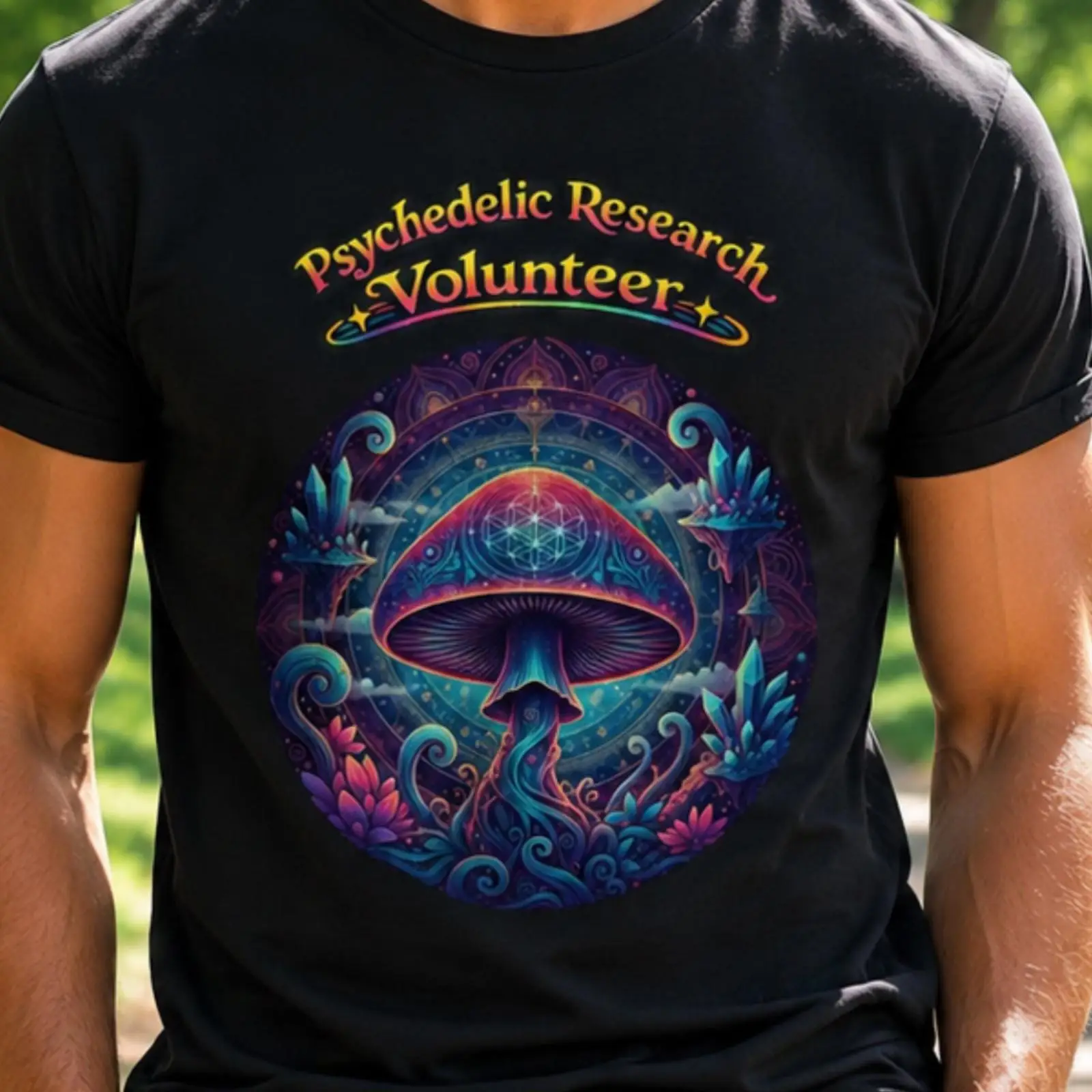 เสื้อยืดลายเห็ดวิเศษ ศิลปะเรขา - Vintage Fashion Research บทวิจารณ์และราคา